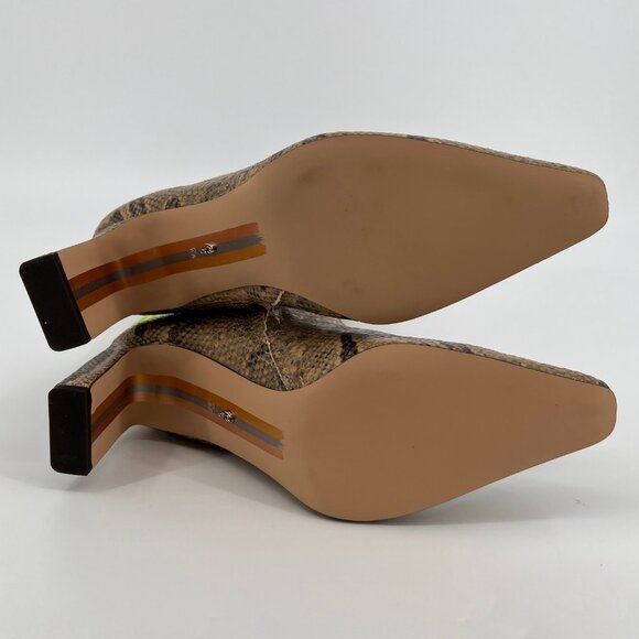 Sam Edelman Sylvia 2 Knee‑High Boot Size 8.5 Tan Python Embossed Leather - Picture 13 of 16